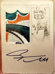 RYAN TANNEHILL 2012 NATIONAL TREASURES ROOKIE AUTO SICK LOGO PATCH PLATE #1/1